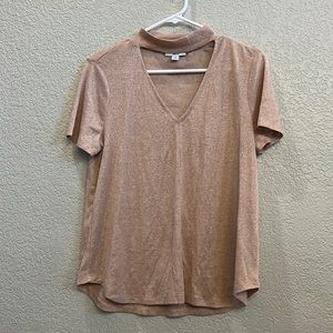 Bar III Pink Sparkly Top size medium